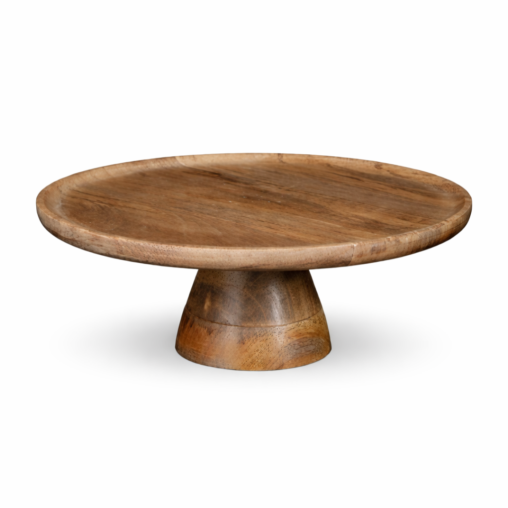 Etagere / Kuchenplatte Holz mit Wunschgravur