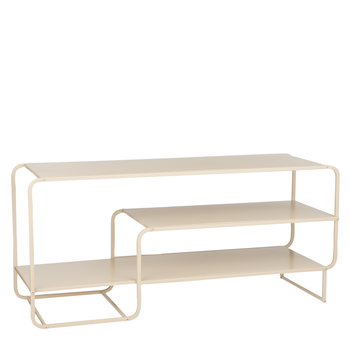 Jules Couchtisch – L110 x B38 x H50 cm – Metall – beige