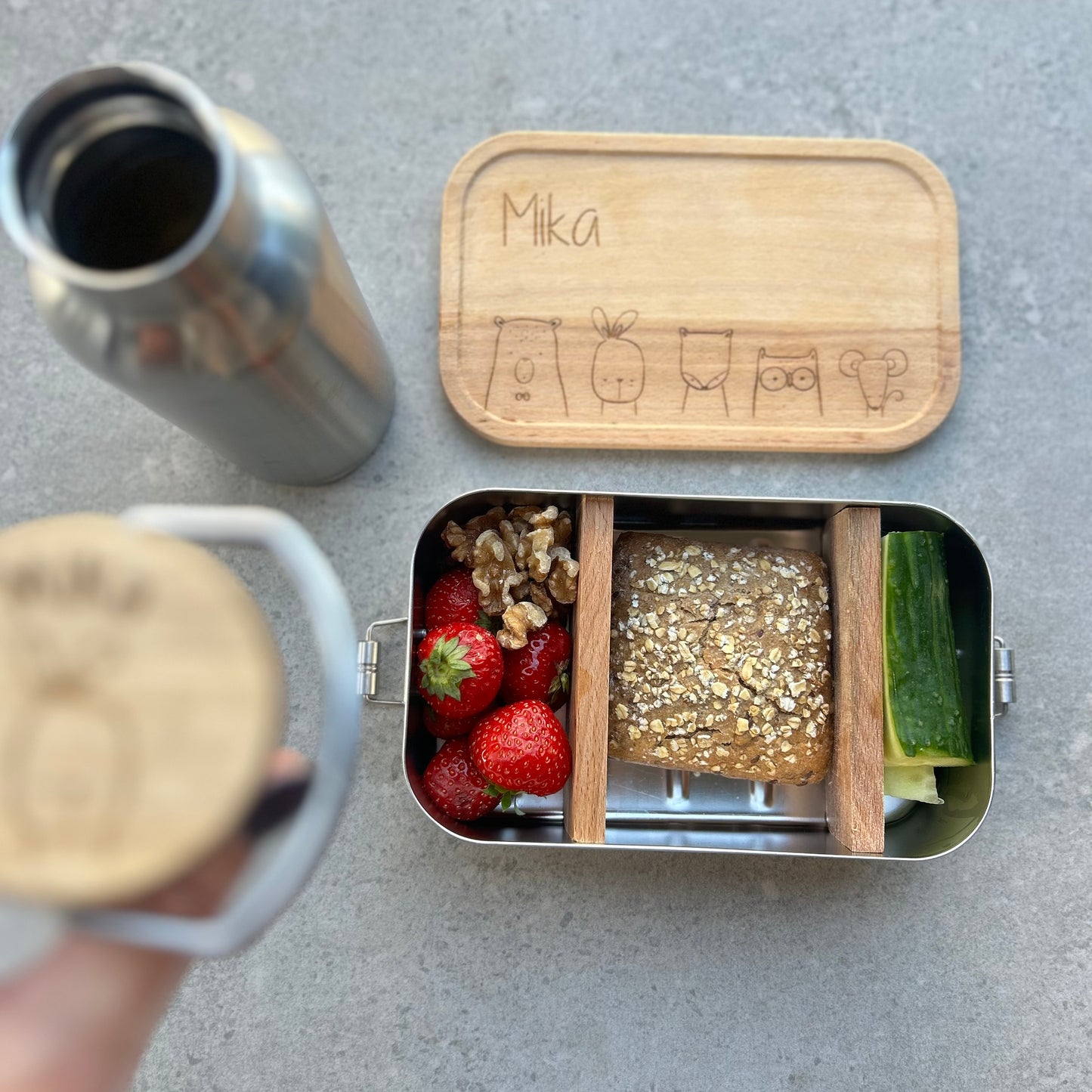 Personalisierte Kinder-Lunchbox mit Namen