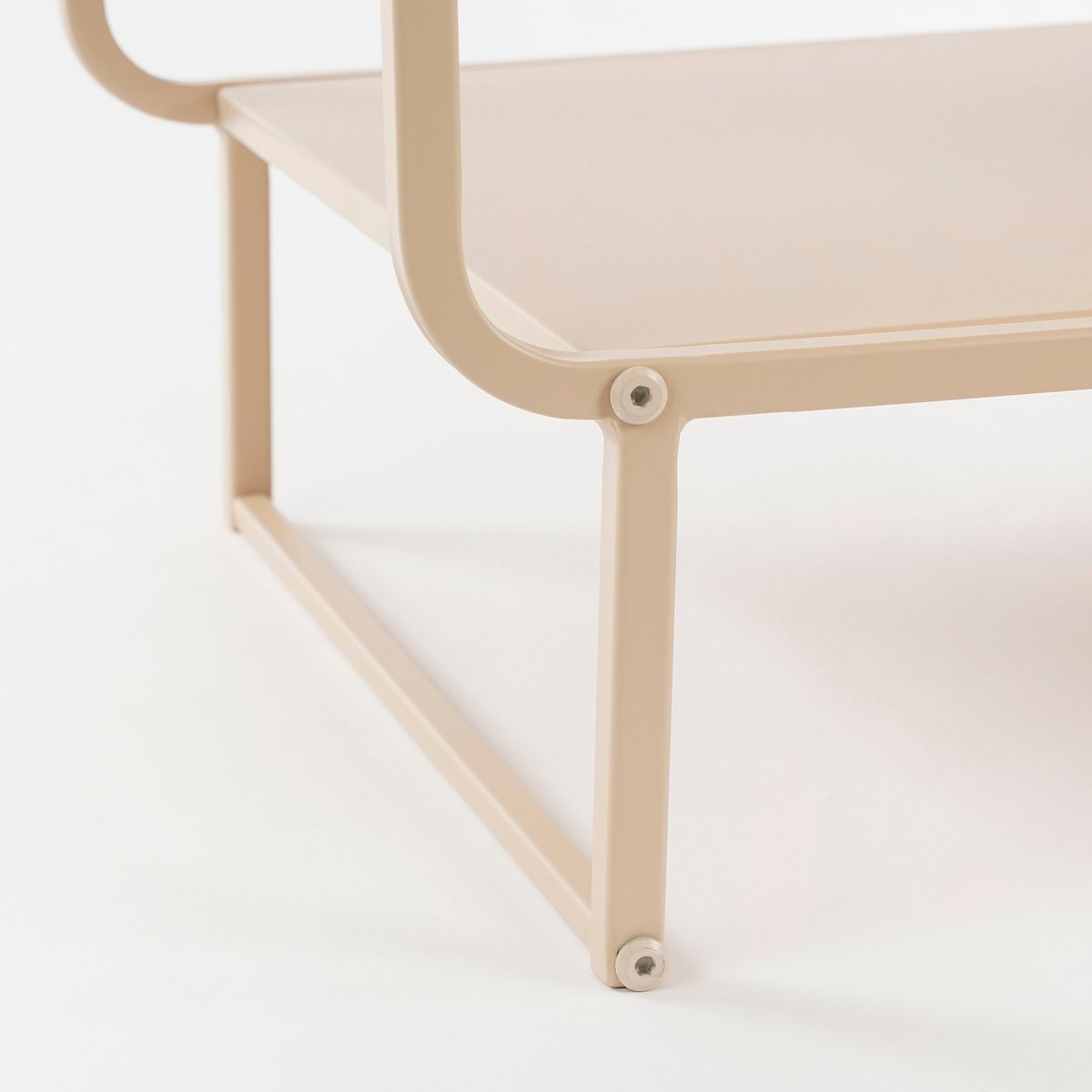 Jules Couchtisch – L110 x B38 x H50 cm – Metall – beige