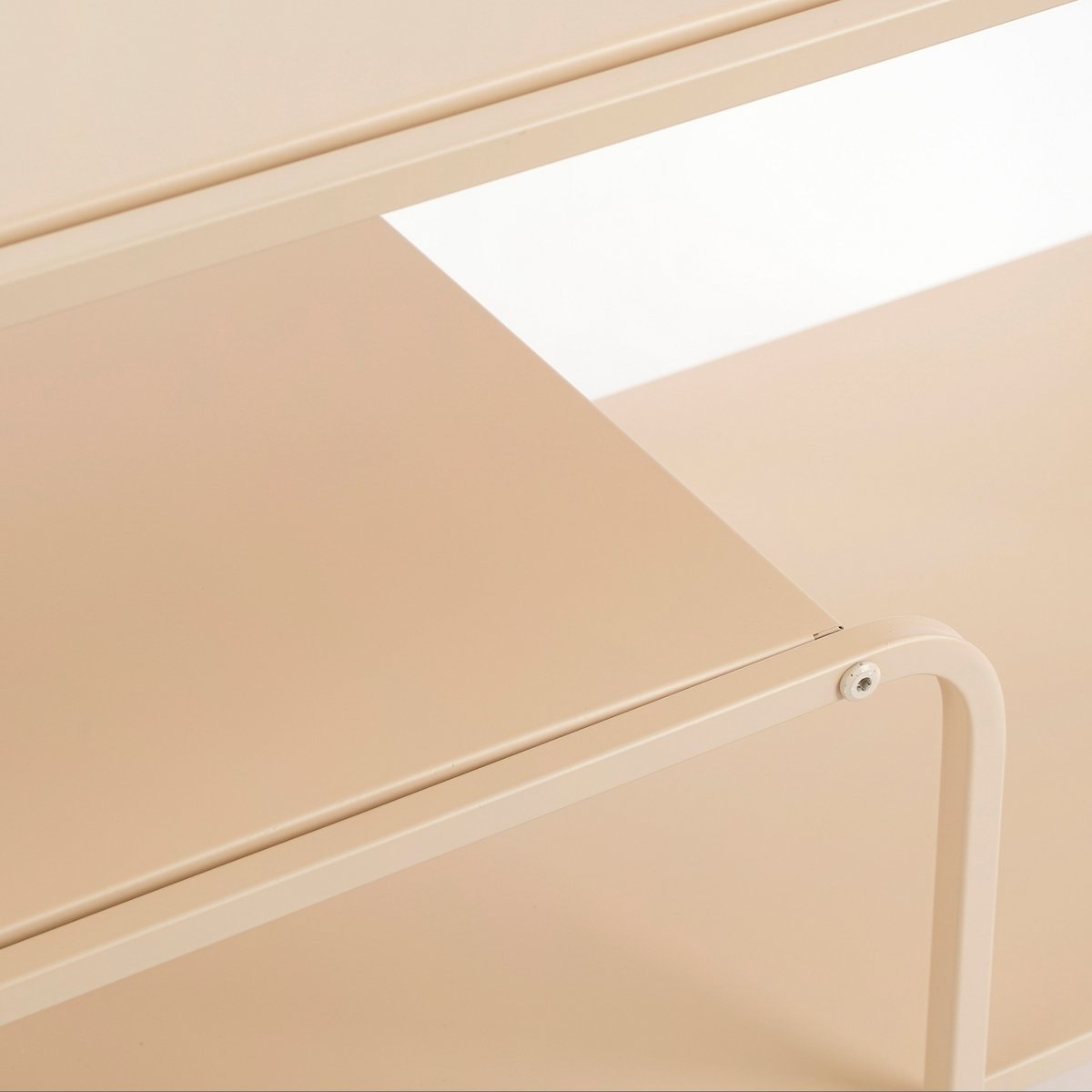 Jules Couchtisch – L110 x B38 x H50 cm – Metall – beige