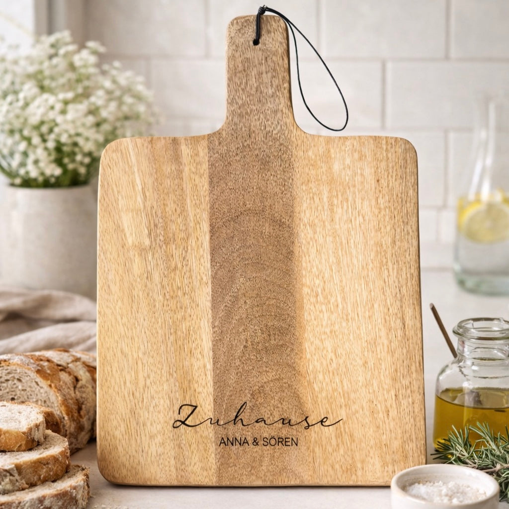 Schneidebrett Hochzeit mit Wunschgravur