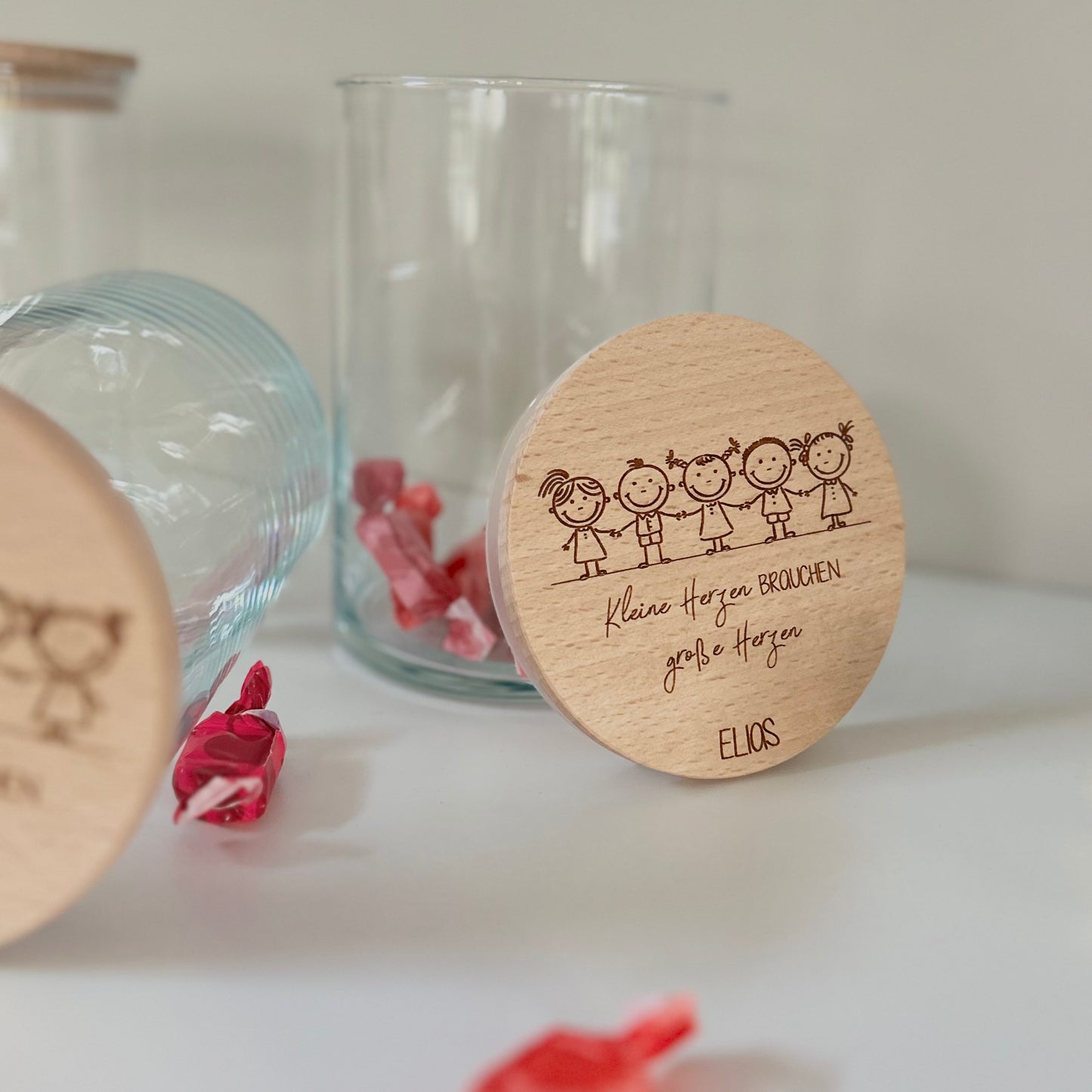 Personalisierte Keksdose mit Gravur – Geschenk für Erzieherin / Erzieher – Abschiedsgeschenk Kindergarten – Danke sagen mit Namen“