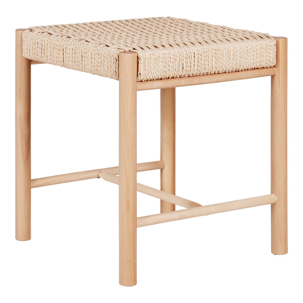 Abano Hocker - Natur - 42x42x46,5 cm