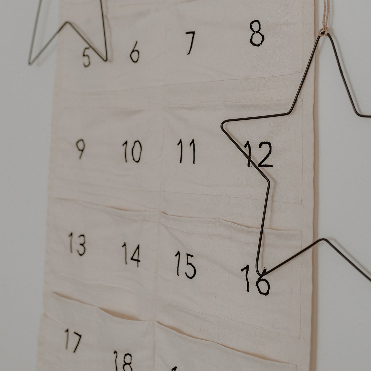 Eulenschnitt Adventskalender aus Stoff
