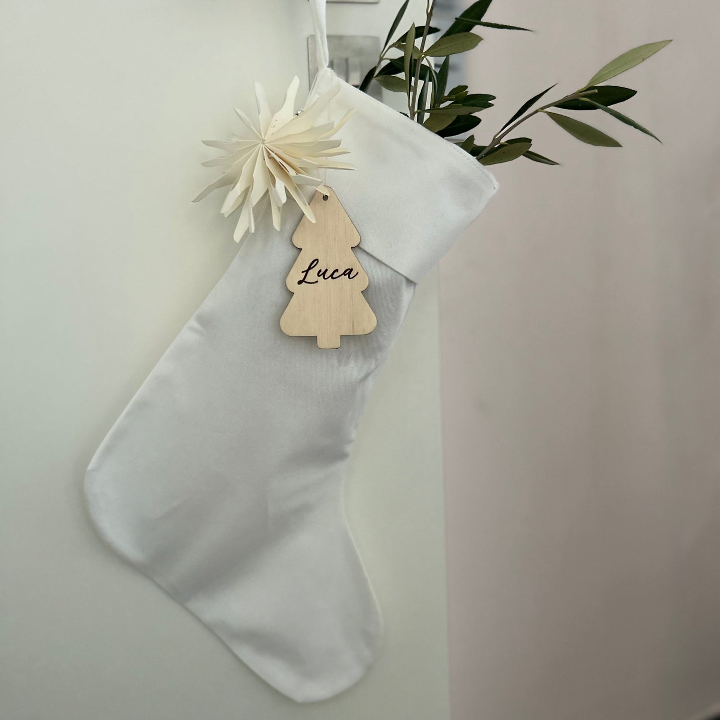 Christbaumschmuck „Tannenbaum“ mit Wunschname