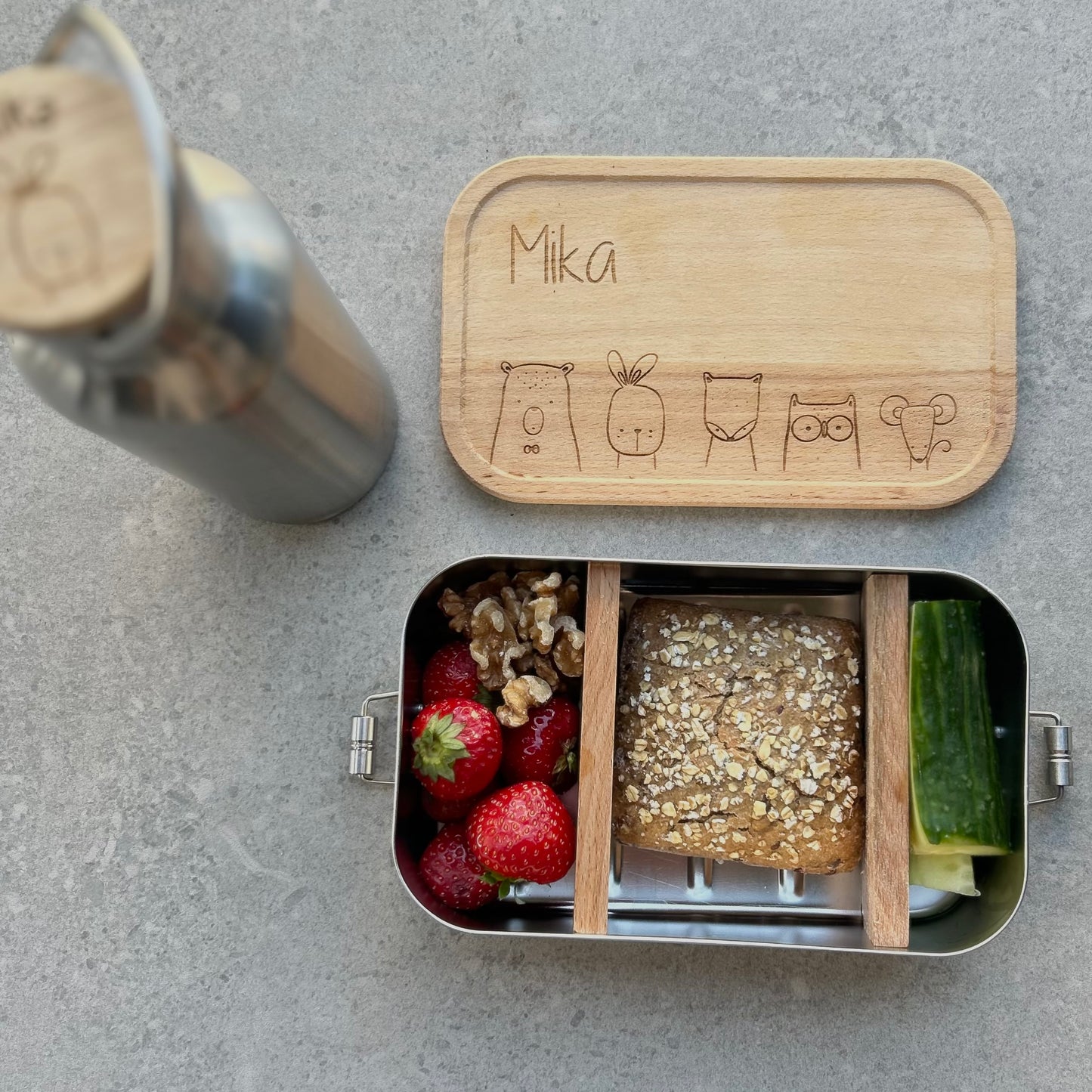 Personalisierte Kinder-Lunchbox mit Namen