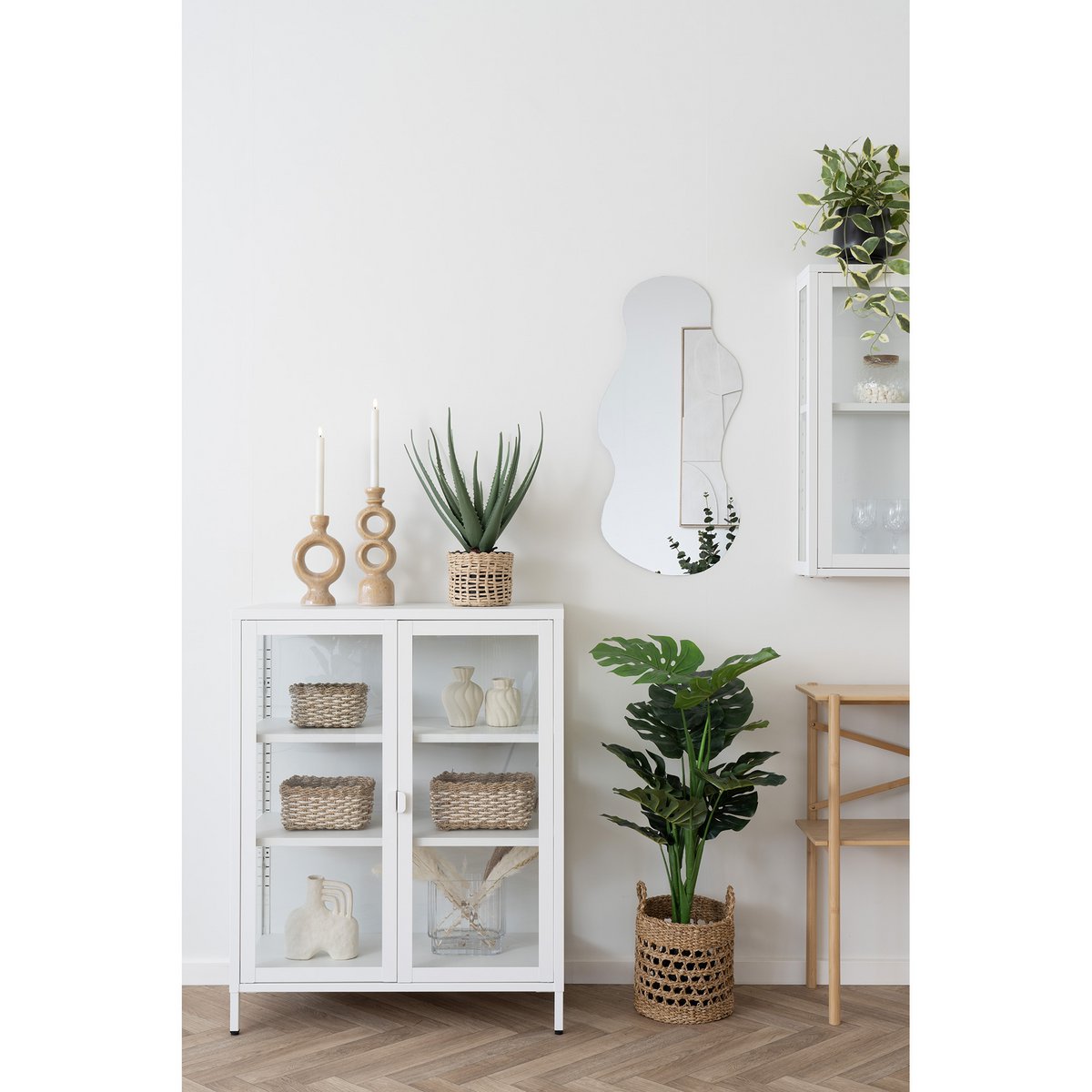 Spiegel organische Form- Glas, 40x80 cm
