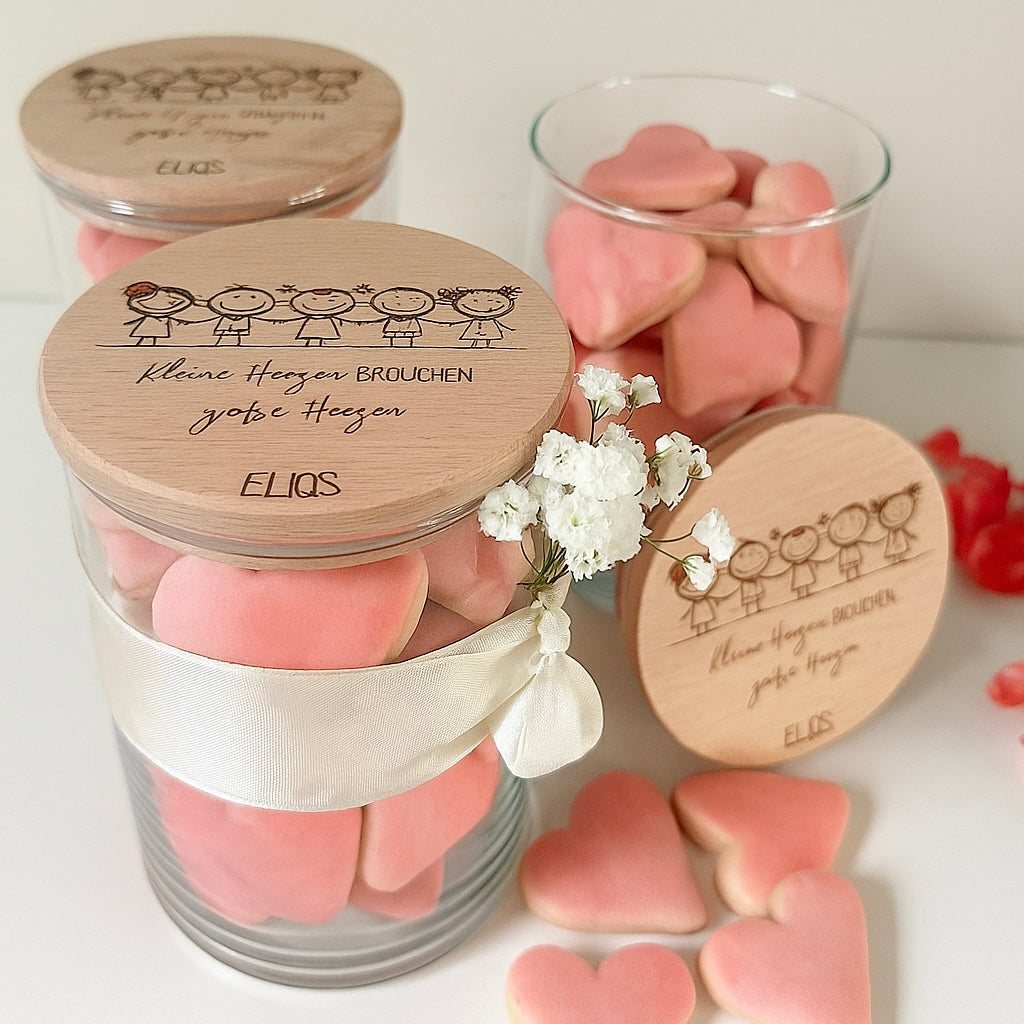 Personalisierte Keksdose mit Gravur – Geschenk für Erzieherin / Erzieher – Abschiedsgeschenk Kindergarten – Danke sagen mit Namen“