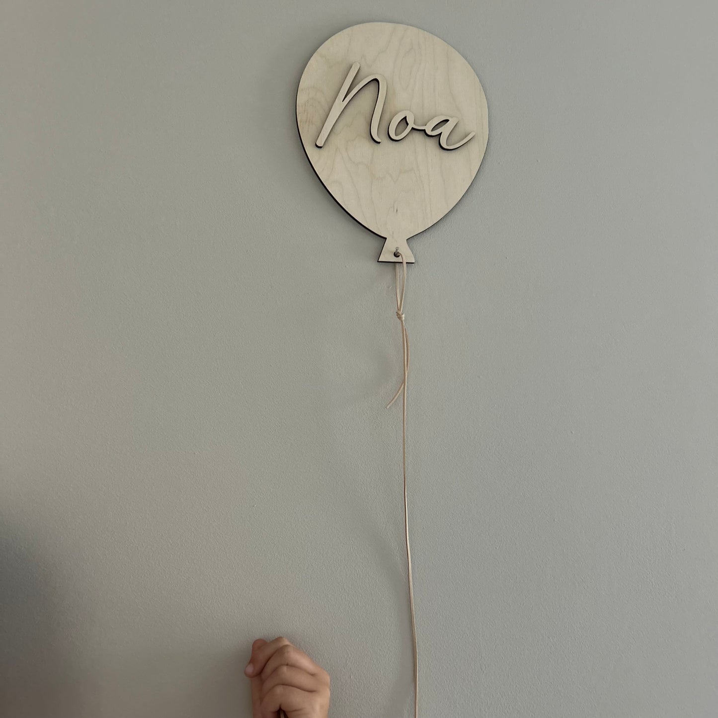 Kinderzimmer Namensschild | Luftballon | Geschenk Geburt