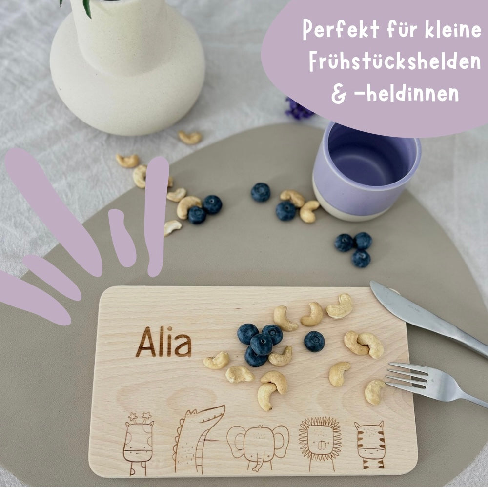 Babygeschenk, Frühstücksbrettchen personalisiert, Taufe, Gifts for kids, Taufgeschenk, Geschenk Geburt, Baby