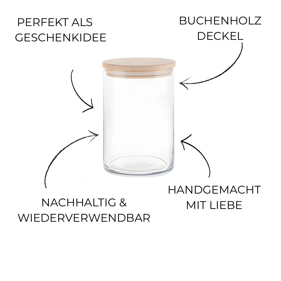 Vorratsdose mit Gravur – Glück ist, eine Freundin wie dich zu haben | Geschenkidee für beste Freundin, Weihnachten & Nikolaus
