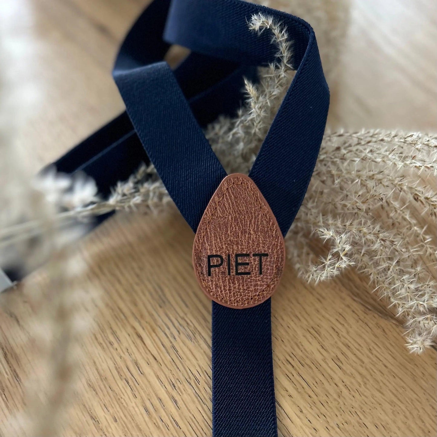 Kinder Hosenträger blau mit Wunschgravur