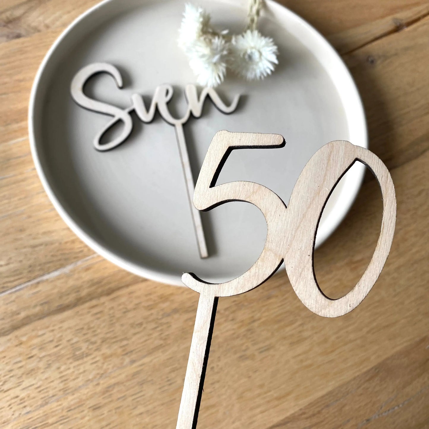 Cake Topper Set „ runder Geburtstag Schön Manufaktur