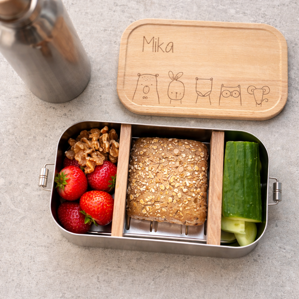 Personalisierte Kinder-Lunchbox mit Namen