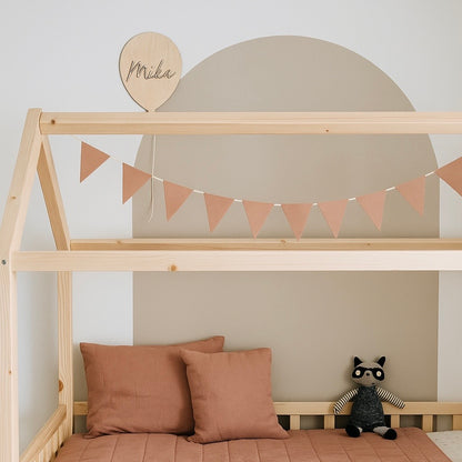 Kinderzimmer Namensschild | Luftballon | Geschenk Geburt