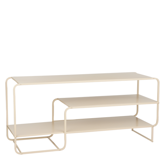 Jules Couchtisch – L110 x B38 x H50 cm – Metall – beige