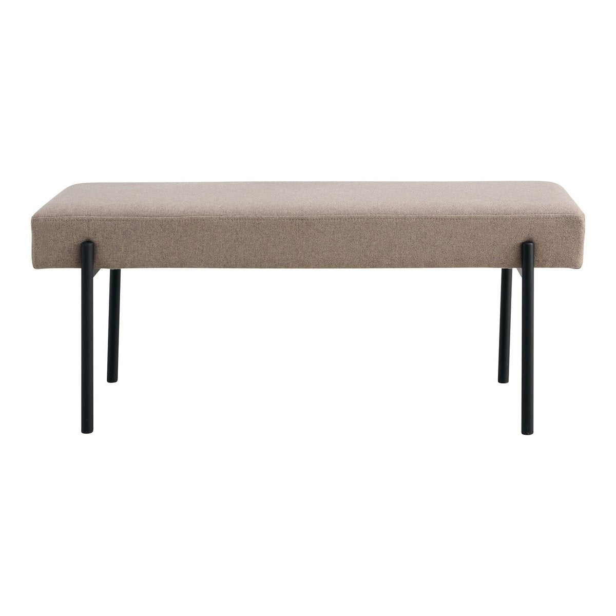 Swindon Bench – Bank, Stein mit schwarzen Beinen, 100 x 36 x 42,5 cm, HN1231