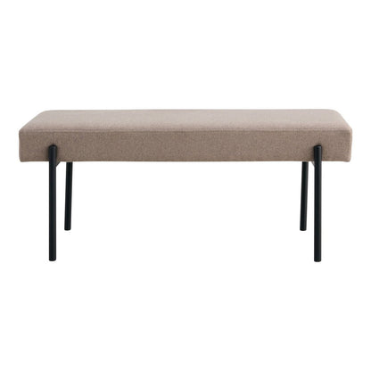 Swindon Bench – Bank, Stein mit schwarzen Beinen, 100 x 36 x 42,5 cm, HN1231