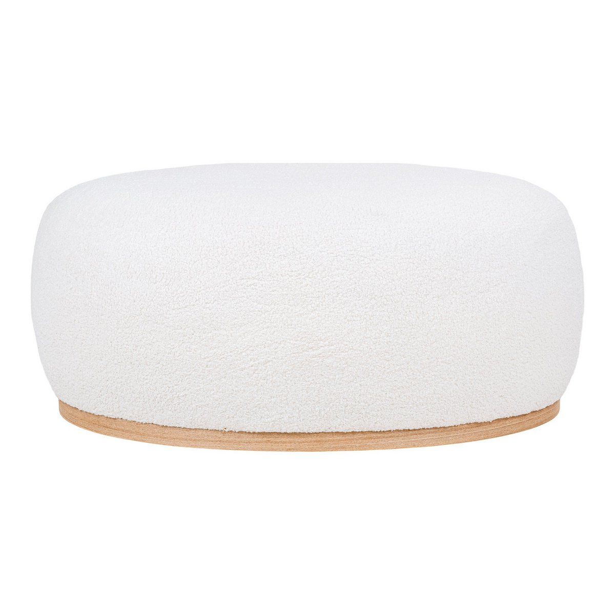 Manhattan Pouf - Pouf, lockig, weiß, 54,5x88,5x36 cm, HN1235