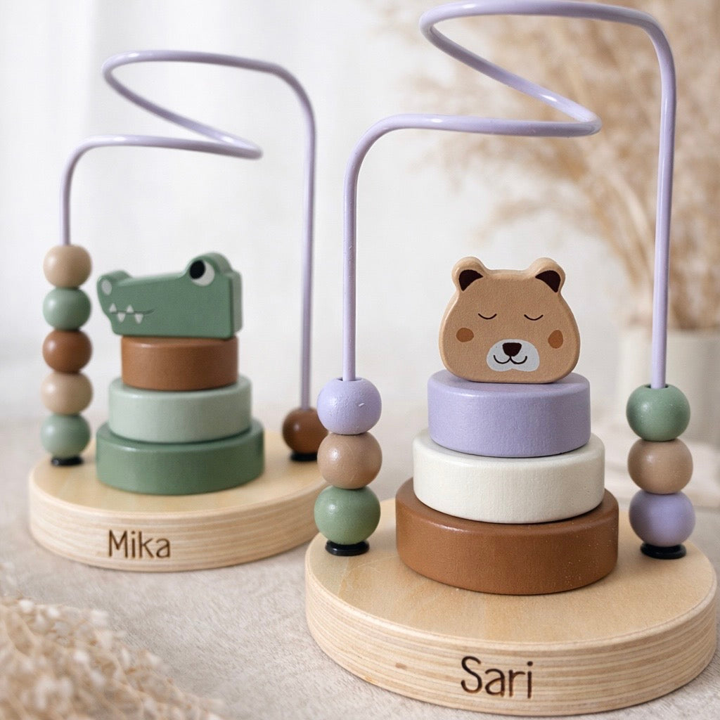 Holz Motorikschleife „Jungle Jambo – Croco“ | Jollein