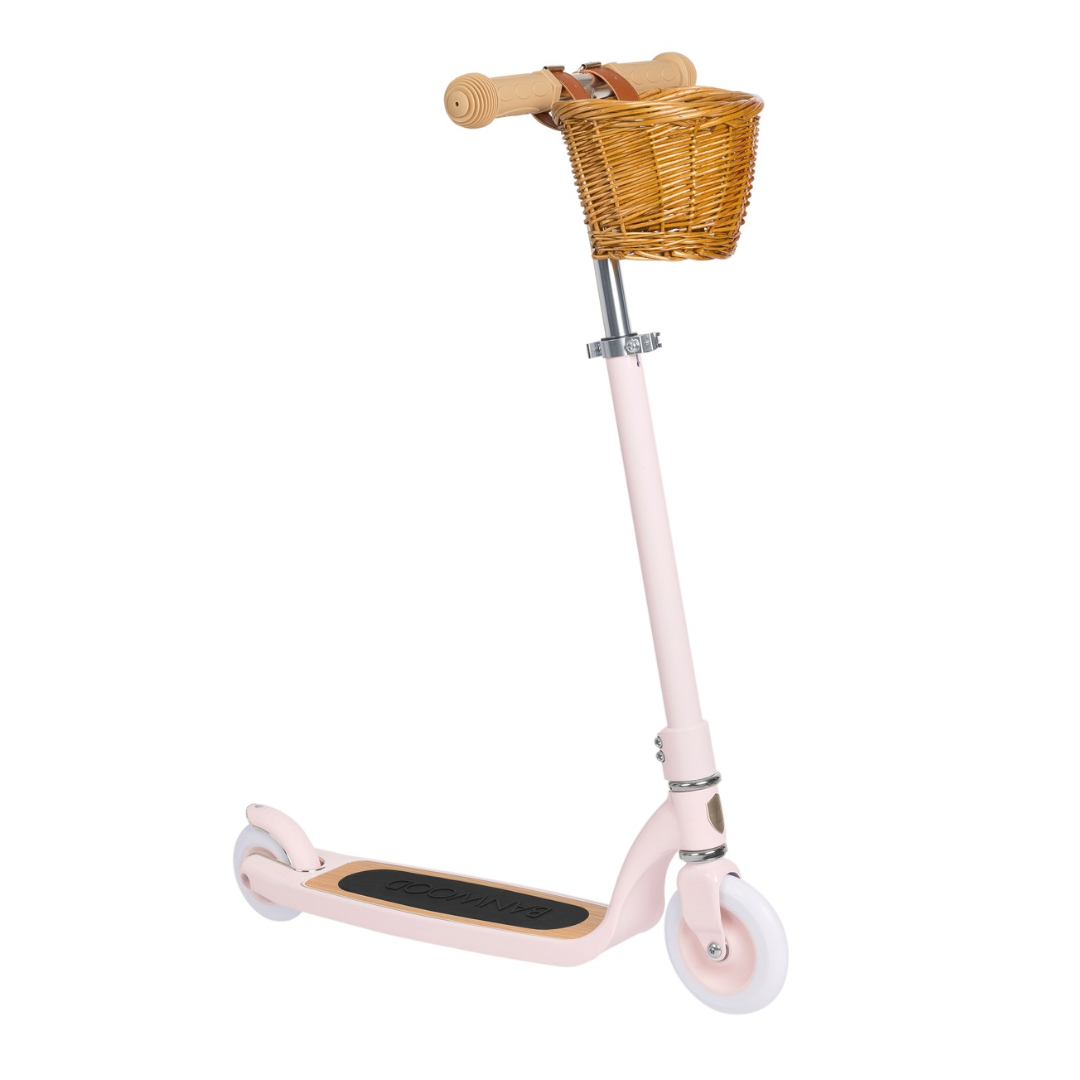 Scooter mit Korb Banwood - rosa