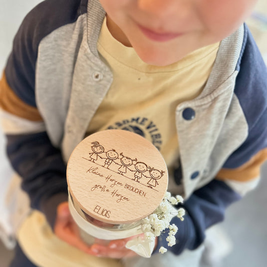 Personalisierte Keksdose mit Gravur – Geschenk für Erzieherin / Erzieher – Abschiedsgeschenk Kindergarten – Danke sagen mit Namen“