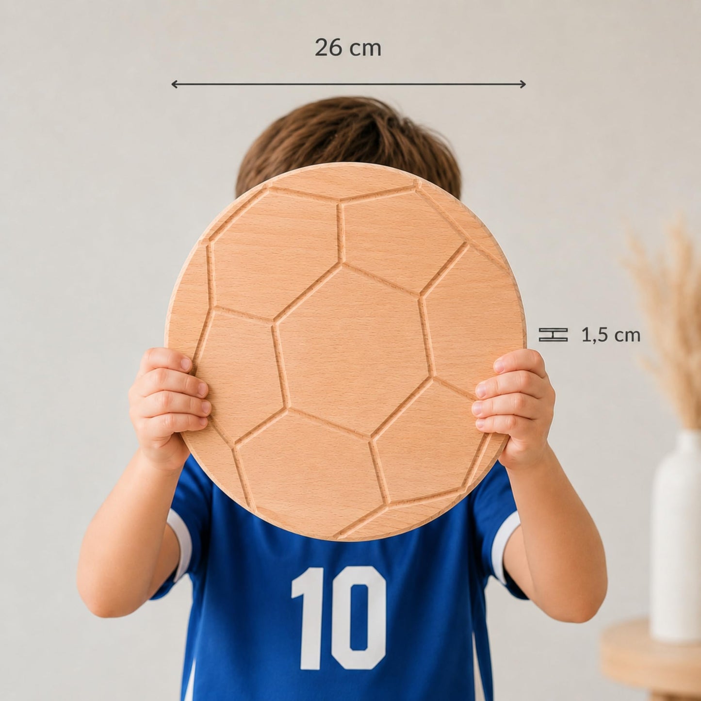 Fußballbrett mit Namen – Personalisiertes Schneidebrett für Kinder