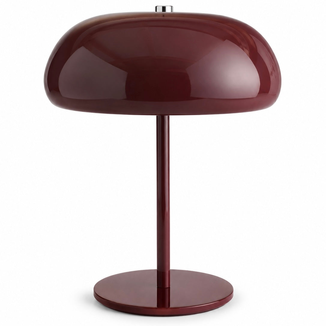 Pilzlampe – Moderne Tischlampe in Bordeaux