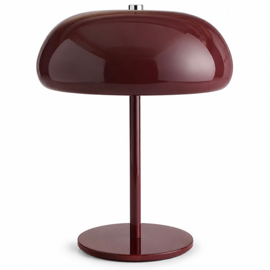 Pilzlampe – Moderne Tischlampe in Bordeaux