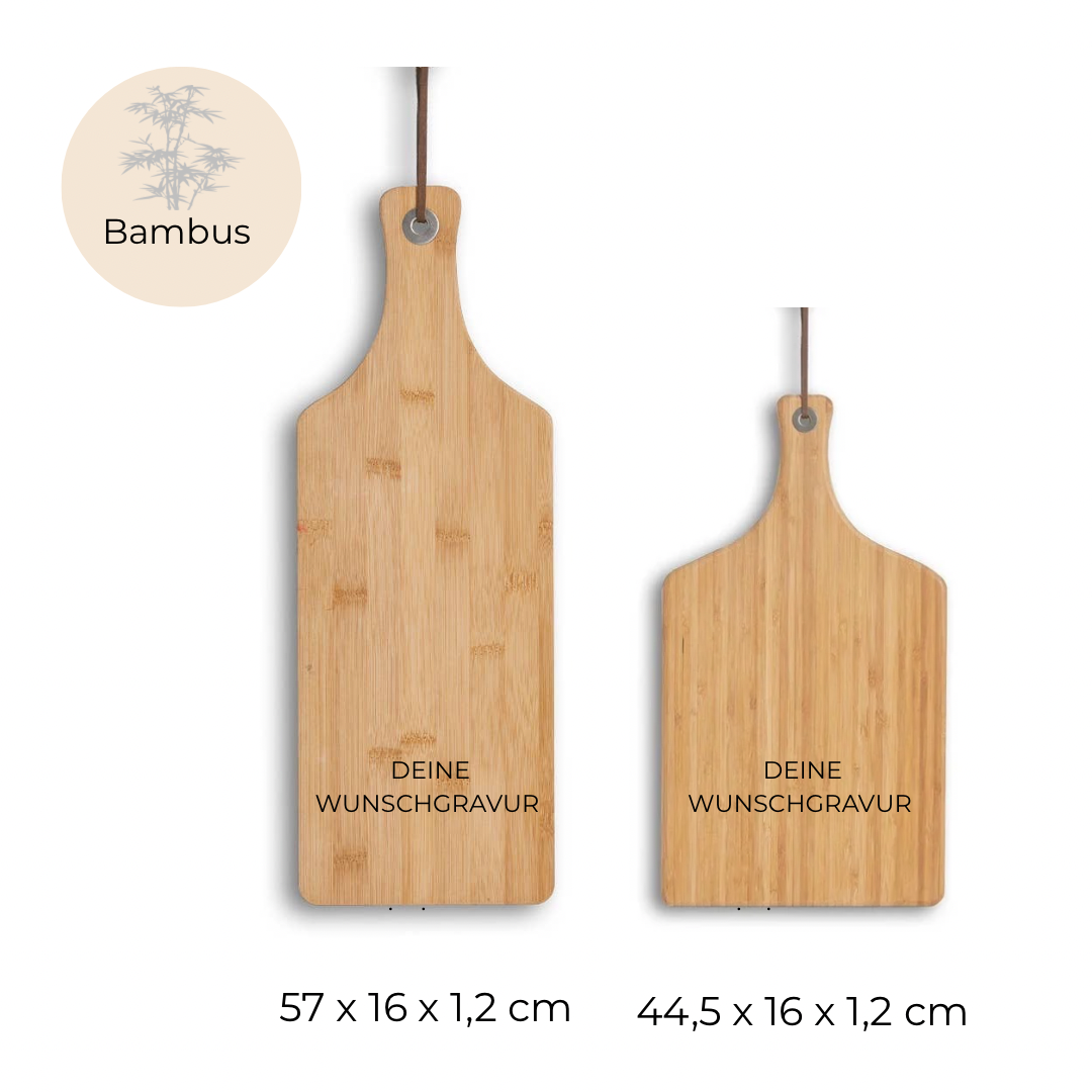 Schneidebrett mit Wunschgravur personalisierbar Hochzeit, Paare, Familien & Einzugsgeschenk