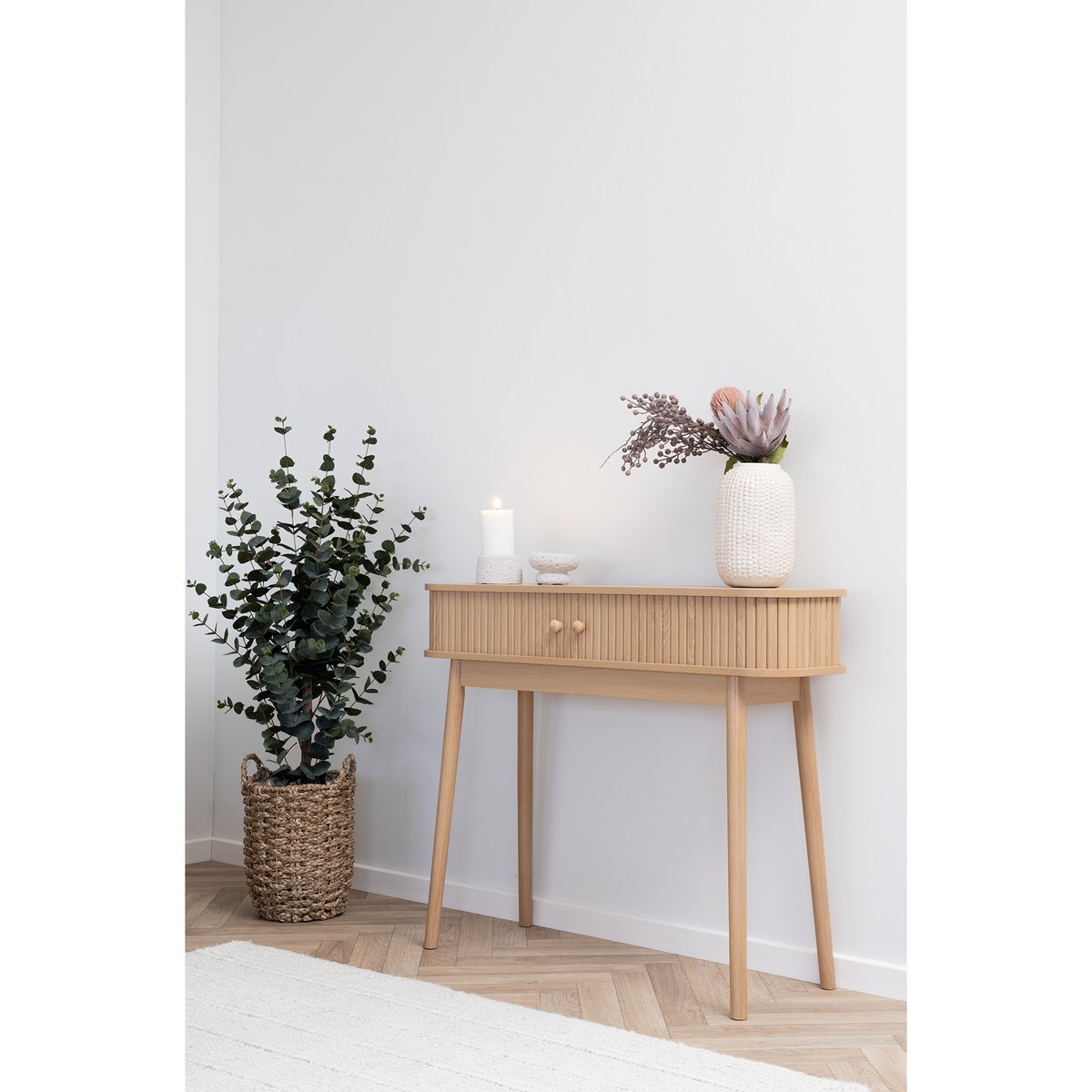 Nikko Konsolentisch – Natur, MDF/Kiefer, 100 x 30 x 80,5 cm