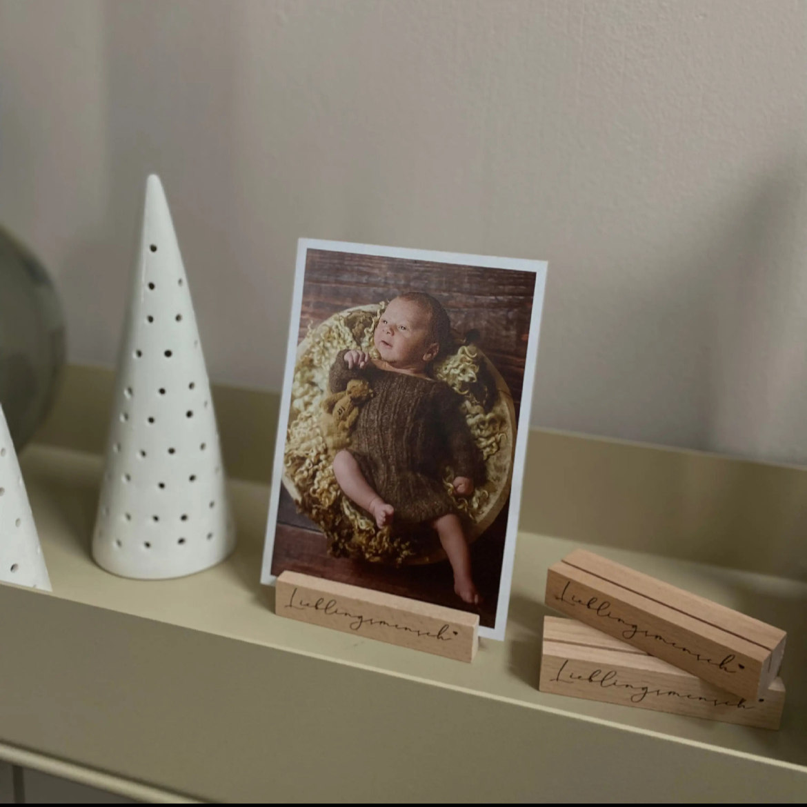 Bildhalter mit Wunschgravur & Herz