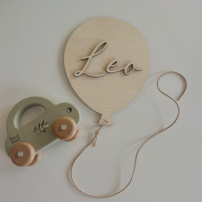 Kinderzimmer Namensschild | Luftballon | Geschenk Geburt