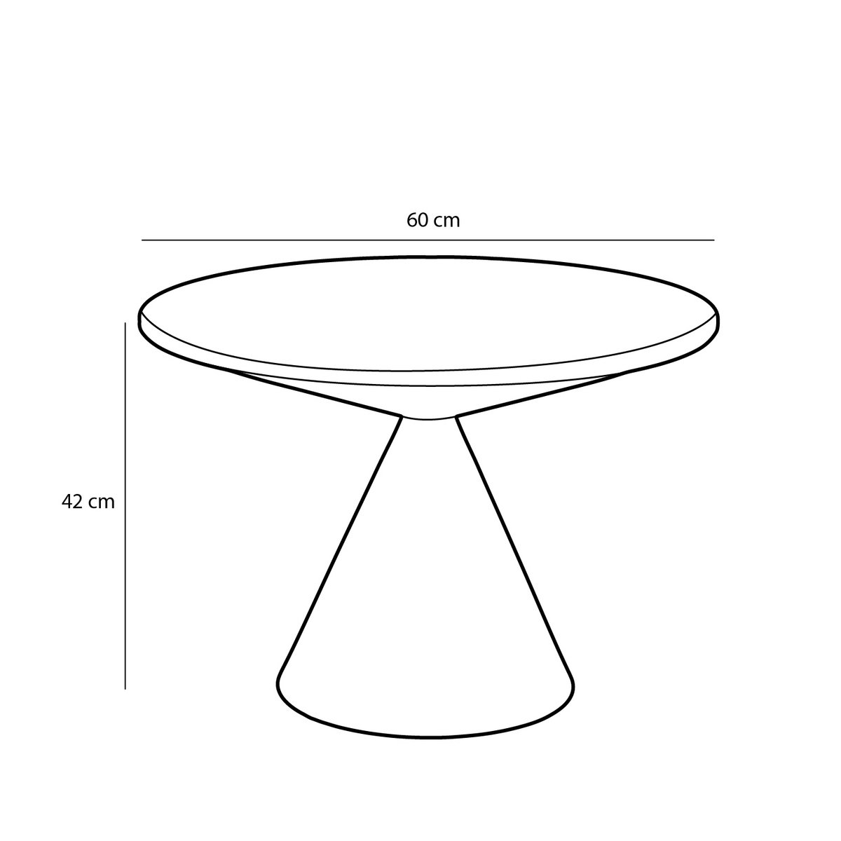 Beistelltisch minimalistisch Maße