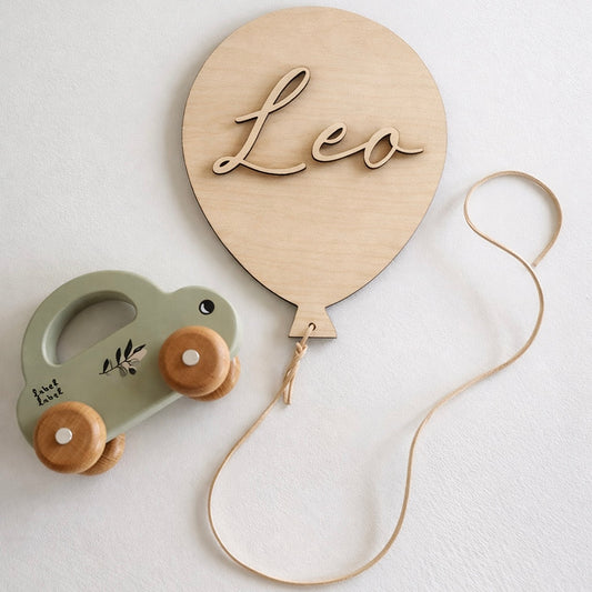 Kinderzimmer Namensschild | Luftballon | Geschenk Geburt