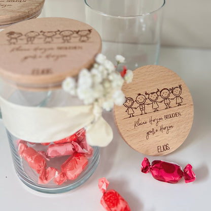 Personalisierte Keksdose mit Gravur – Geschenk für Erzieherin / Erzieher – Abschiedsgeschenk Kindergarten – Danke sagen mit Namen“
