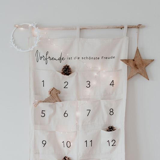 Adventskalender aus Stoff