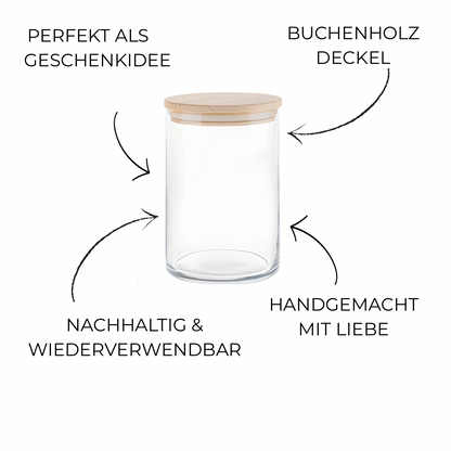 Vorratsdose mit Gravur – Glück ist, eine Freundin wie dich zu haben | Geschenkidee für beste Freundin, Weihnachten & Nikolaus
