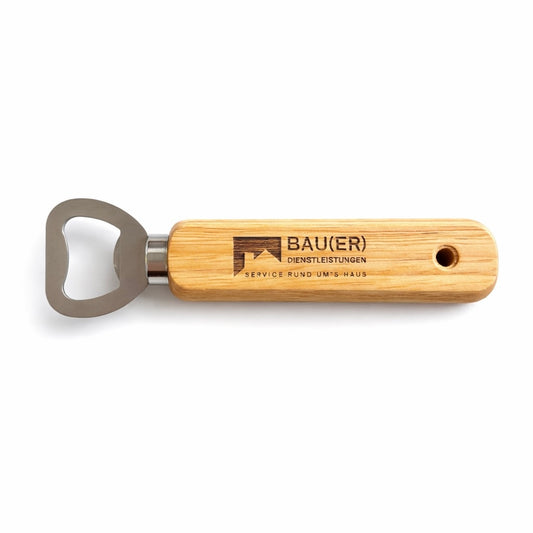 Personalisierter Flaschenöffner aus Holz mit Gravur – Geschenk für Männer, Papa, Kollegen, Vatertag oder Geburtstag