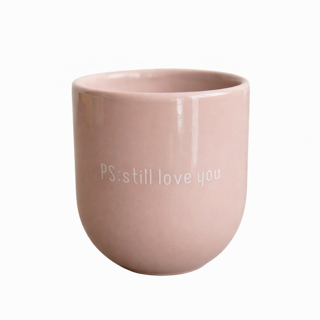 Keramiktasse „PS: Still Love You“ als Valentinstagsgeschenk