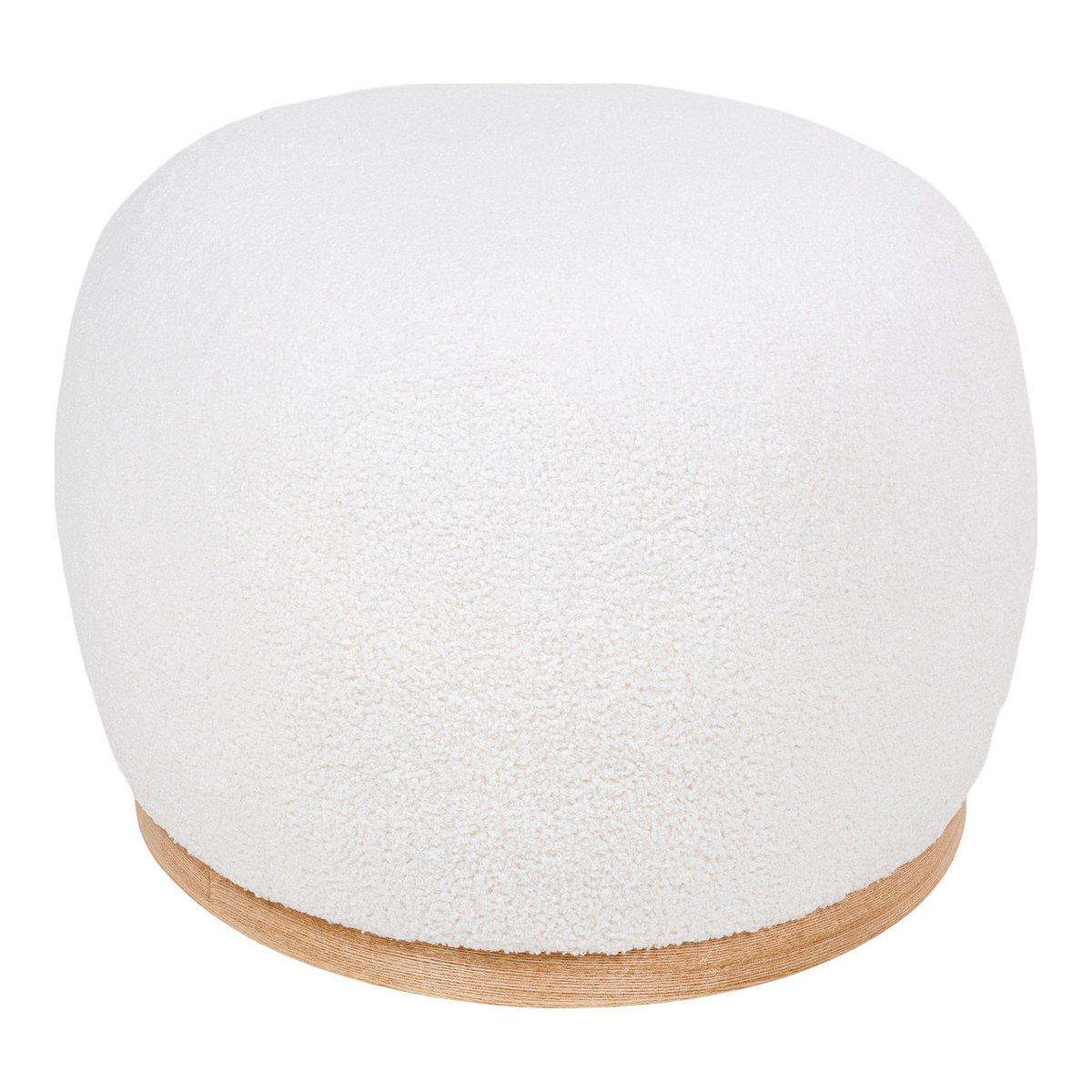 Manhattan Pouf - Pouf, lockig, weiß, 54,5x88,5x36 cm, HN1235