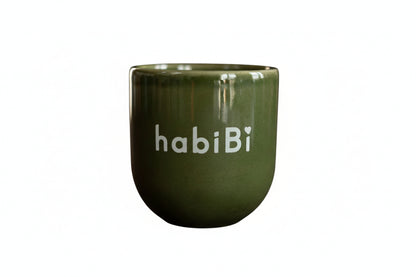 Keramiktasse „Habibi“ – liebevolles Valentinstagsgeschenk in Grün