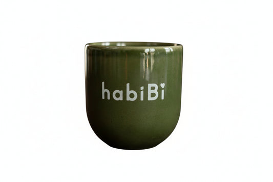 Keramiktasse „Habibi“ – liebevolles Valentinstagsgeschenk in Grün