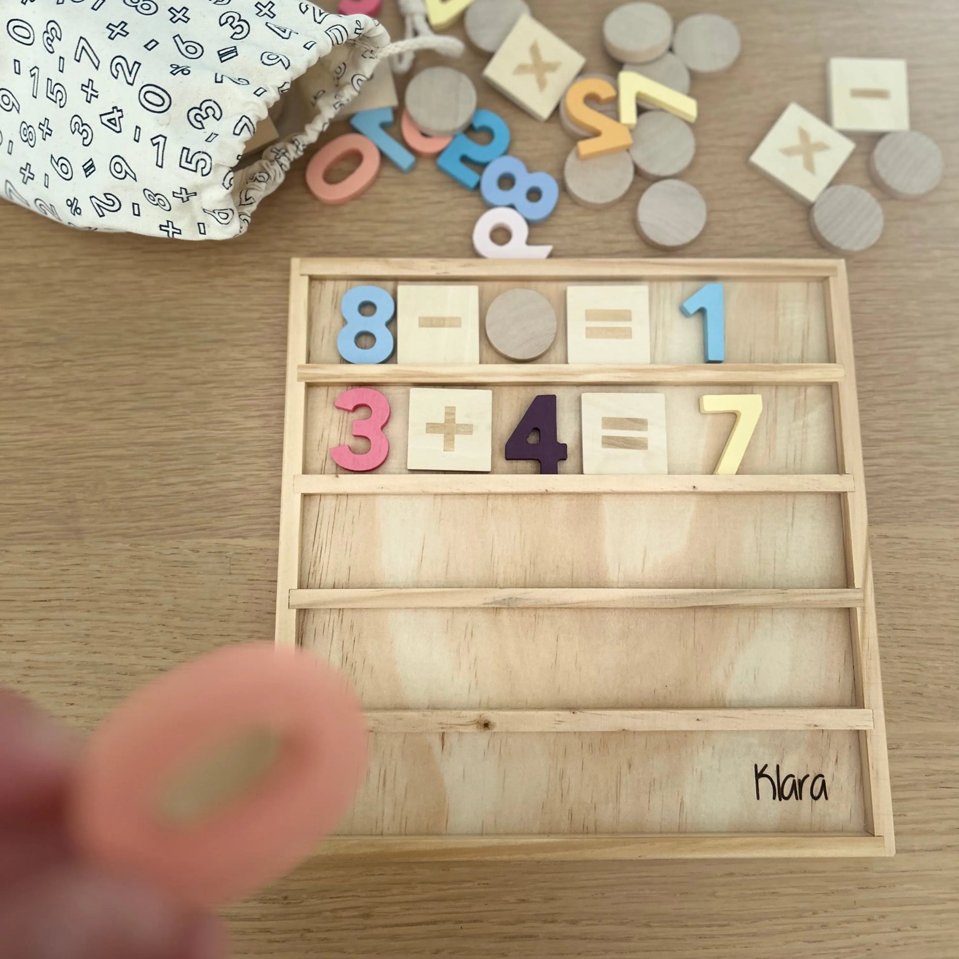 Kids Concept Rechentafel personalisiert Schulkind Schön Manufaktur