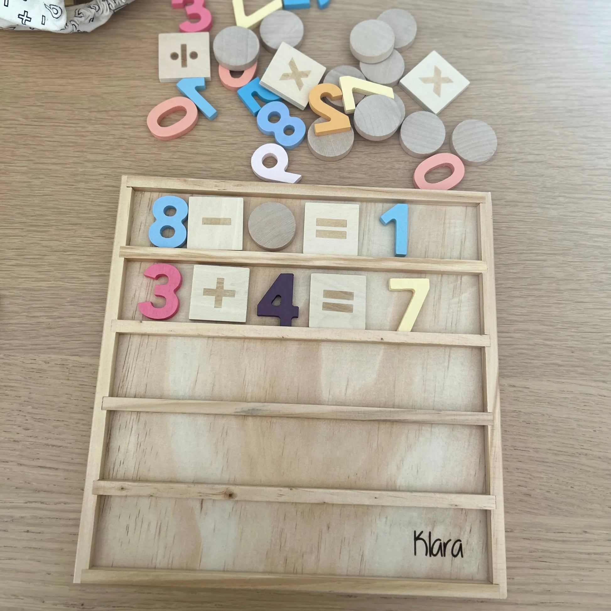 Kids Concept Rechentafel personalisiert Schulkind Schön Manufaktur