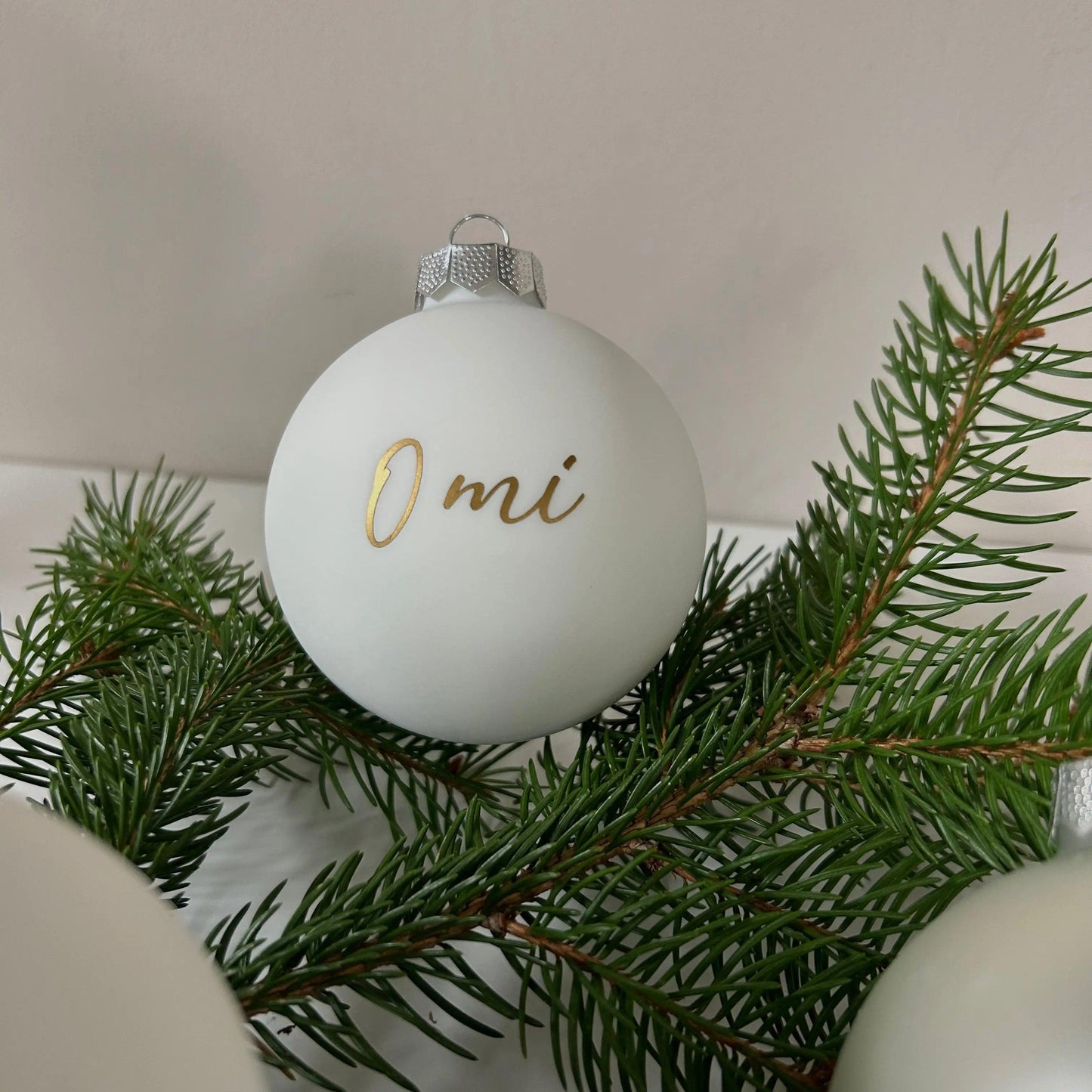 personalisierte Weihnachtskugel Glas Schön Manufaktur