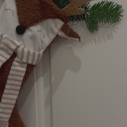 Personalisierter Nikolausstiefel aus Stoff mit Namen – Weihnachtsstrumpf für Kinder & Familie