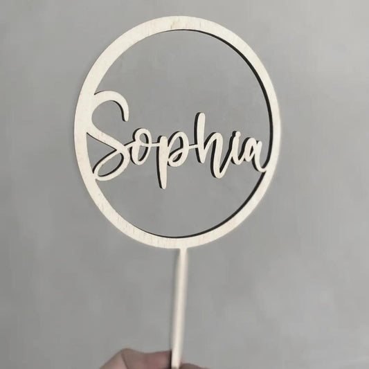 Cake Topper mit Wunschname Schön Manufaktur