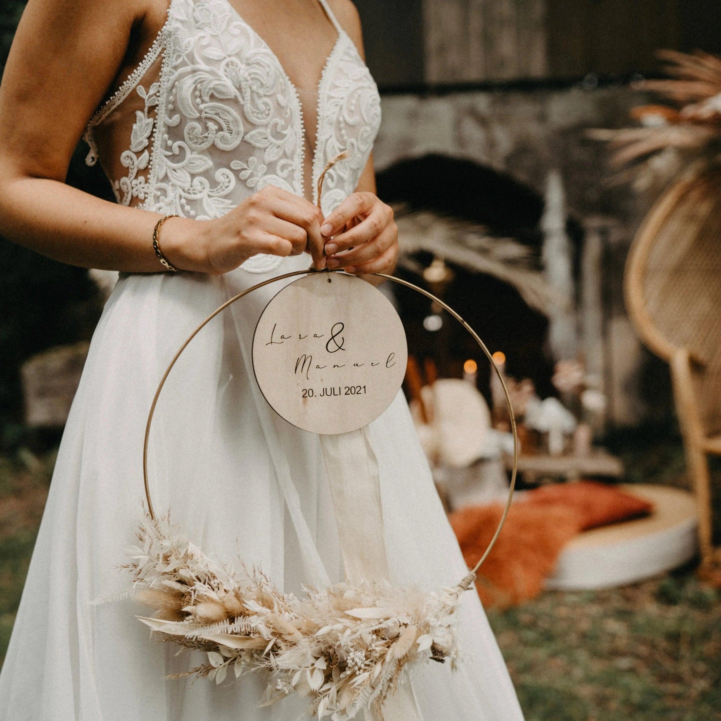 Flower Hoop Wedding Schön Manufaktur